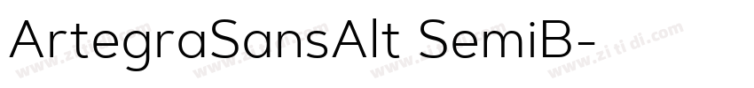 ArtegraSansAlt SemiB字体转换